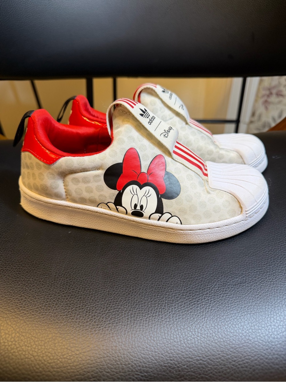 Adidas Superstar 360 X C "Minnie Mouse" Little Kids' Shoes White-Scarlet Kids 2